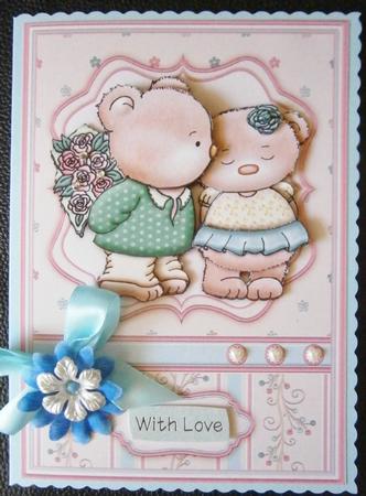 Romantic Bears Topper & Decoupage by Davina Rundle