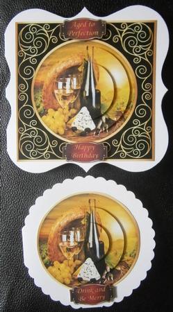 Aged to Perfection Wine Mini Card Kit by Davina Rundle
