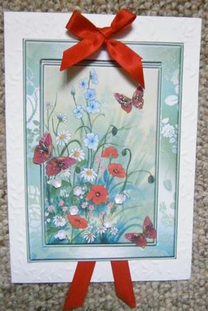 Field Flowers, Poppies and Butterflies Topper by Davina Rundle