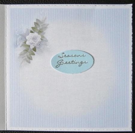 8x8 Ice Blue Christmas Insert Plate by Davina Rundle