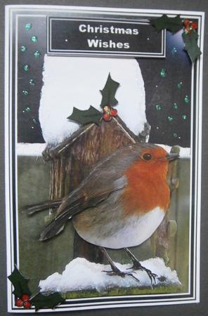 Christmas Robin 3D Decoupage by Davina Rundle