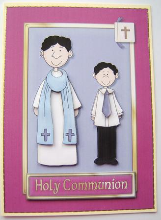 Boys Holy Communion Quick Card by Davina Rundle