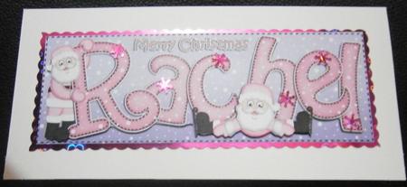 Xmas Large Dl Rachel Quick Card N 3D Decoupage by Davina Rundle