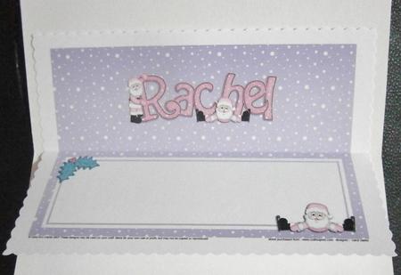 Xmas Rachel Matching Large Dl Insert by Davina Rundle