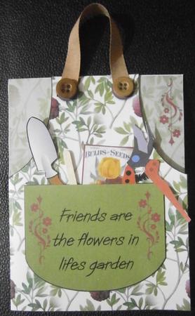 Gardening Themed Mini Kit Apron by Davina Rundle