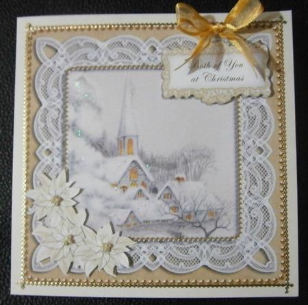 Ice Church Both of You 8in Sentiment Topper by Davina Rundle