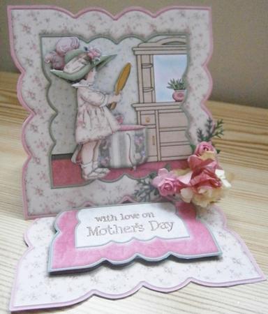 Just Like Mum Birthday or Mothers Day Easel Card Kit by Davina Rundle