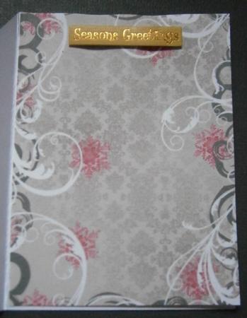 Christmas Come All Ye Faithful Swirls Backing Paper by Davina Rundle