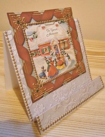To Your House Easel Over the Edge Card by Davina Rundle