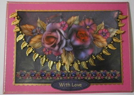 Romantic Roses Envelope Card by Davina Rundle