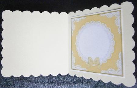 8 x 8 Pearls and Lace Card Front by Davina Rundle