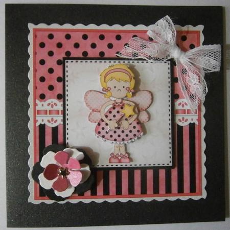 Fiz Fairy Quick Card with 3D Decoupage by Davina Rundle
