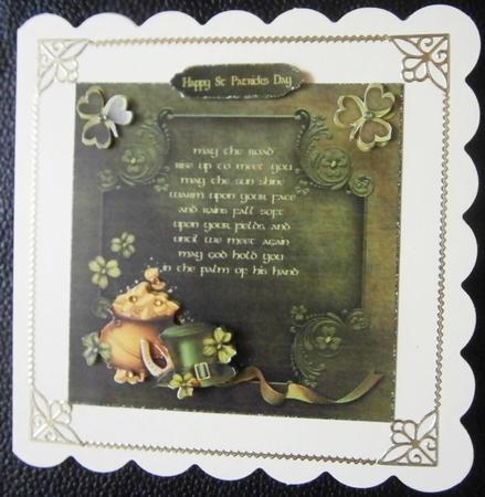 An Irish Blessing Square Card & Step by Step by Davina Rundle