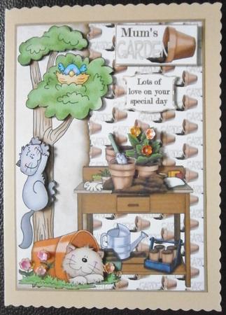 Cats Amongst the Plants by Davina Rundle