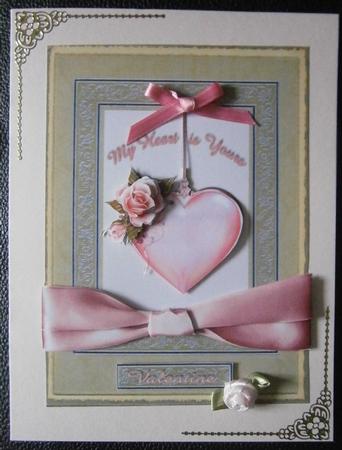 My Heart is Yours Valentine Card by Davina Rundle