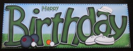 Birthday Bowls Large Dl Sports Quick Card N 3D Decoupage by Davina Rundle