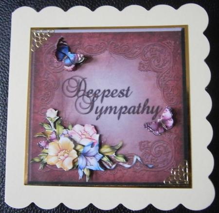 Sympathy Butterflies and Flowers by Davina Rundle