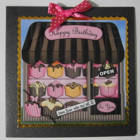 8 x 8 the Little Fondant Fancies Shop Topper by Davina Rundle
