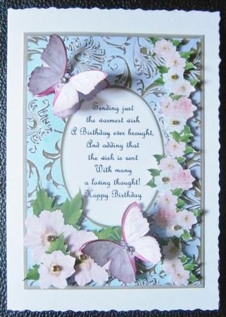 Butterflies with Gems, Dogwoods and Poem 6 by Davina Rundle