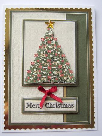 Christmas Tree Card Front by Davina Rundle
