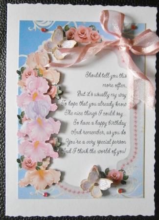 Roses, Irises and Butterflies 2 by Davina Rundle