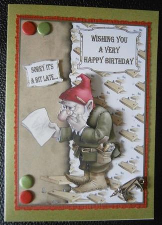 D.i.y. Gnome Birthday/belated by Davina Rundle