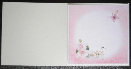 8x8 Butterflies Swans and Roses Insert Plate by Davina Rundle