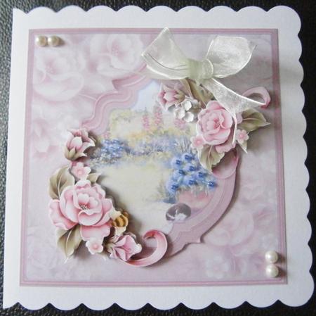 Friends Are Flowers Card Topper & Decoupage by Davina Rundle