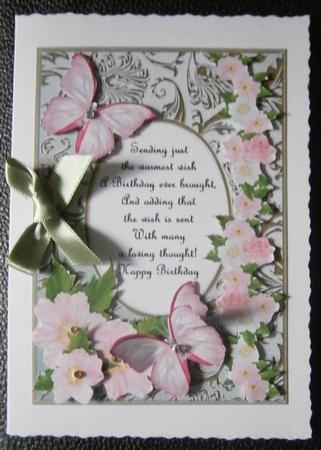 Butterflies with Gems, Dogwoods and Poem 4 by Davina Rundle