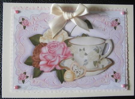 Afternoon Tea with Pretty Roses by Davina Rundle