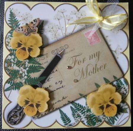 Lemon Pansy for My Mother Ink Saver 6in Step by Step by Davina Rundle