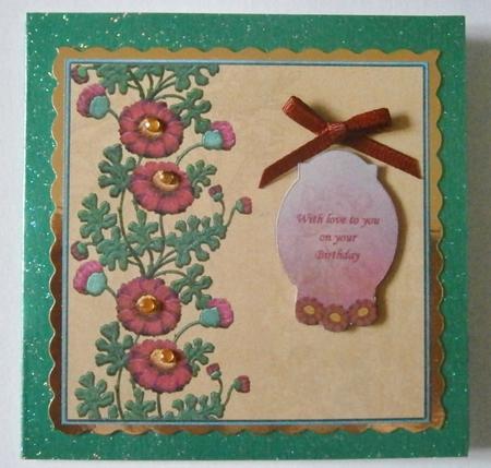 Pretty Poppies 8x8 Square Card Front by Davina Rundle