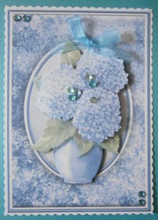 Hydrangeas Quick Card by Davina Rundle