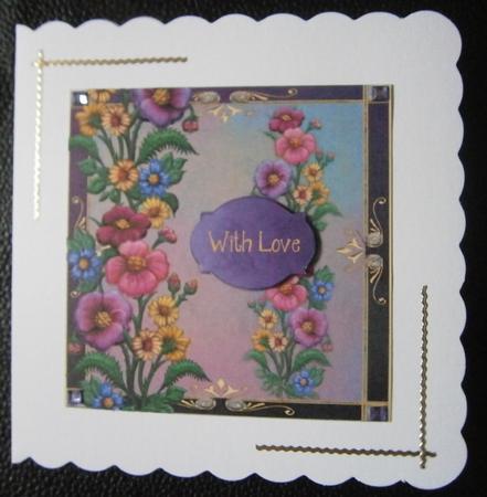 Summer Flowers Large Square - Mother's Day, Birthday by Davina Rundle