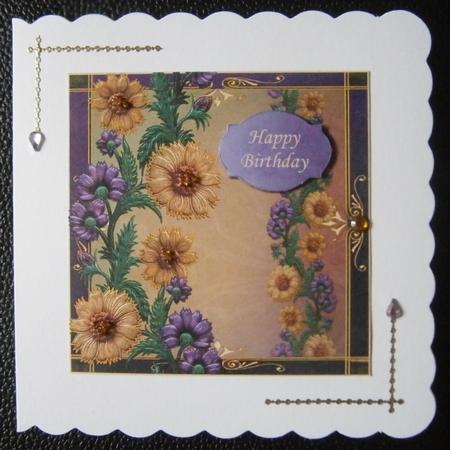 Beautiful Large Square Floral - Mother's Day, Birthday by Davina Rundle