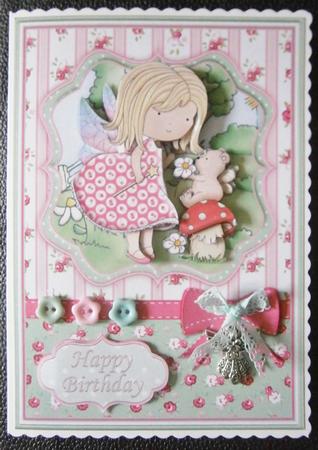 Fairy & Bear with Ages Birthday Mini Kit by Davina Rundle