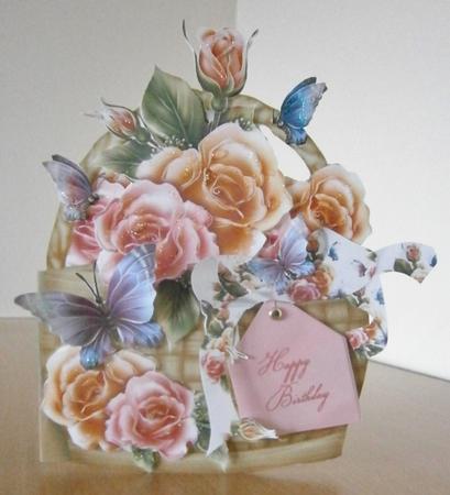 Flower Basket Mini Kit - Roses by Davina Rundle
