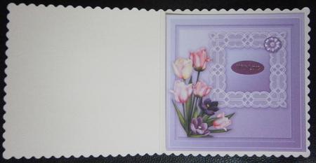 Easter Flowers Matching 8in x 8in Insert Plate by Davina Rundle