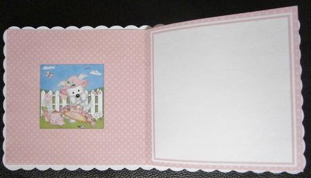 Westie Dog's Bonnet & Basket Matching Square Insert by Davina Rundle