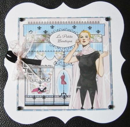 La Petite Boutique 2 8x8 Square Topper Sheet by Davina Rundle