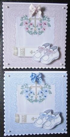 Christening Card Toppers by Davina Rundle