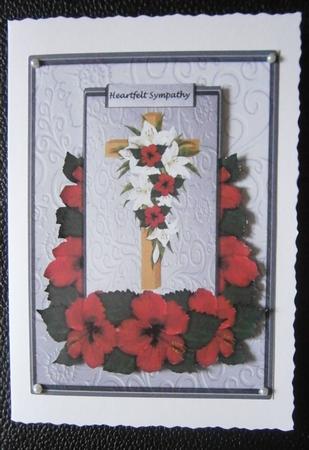 Sympathy Cross Hibiscus by Davina Rundle
