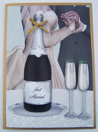 Bride and Groom Quick Card by Davina Rundle