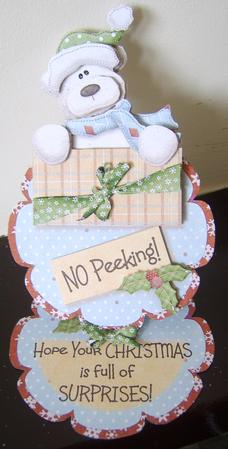 No Peeking! - Flower Easel Card or Topper by Davina Rundle