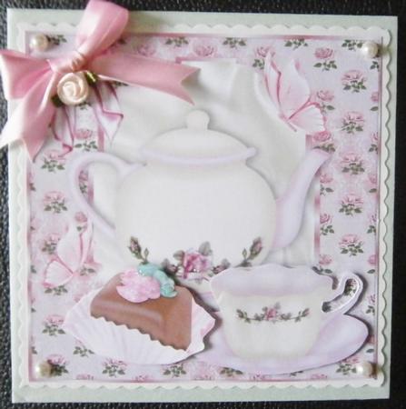 Something Sweet, to Tickle Your Fancy Yummy Cake 8x8 by Davina Rundle