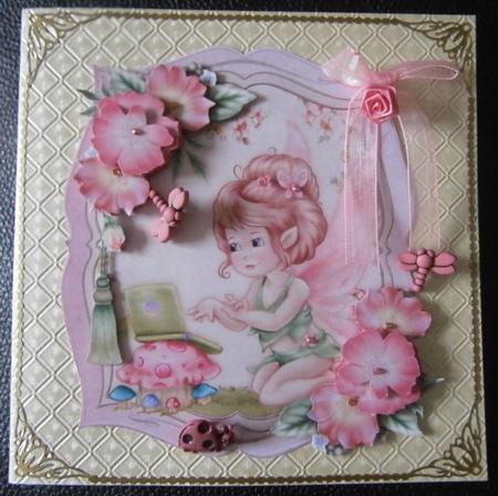 Birthday Wishes from Fairybook Topper & Decoupage by Davina Rundle
