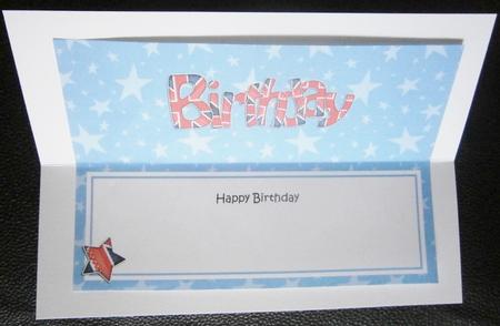 Uk Flag Birthday Large Dl Matching Large Dl Insert by Davina Rundle