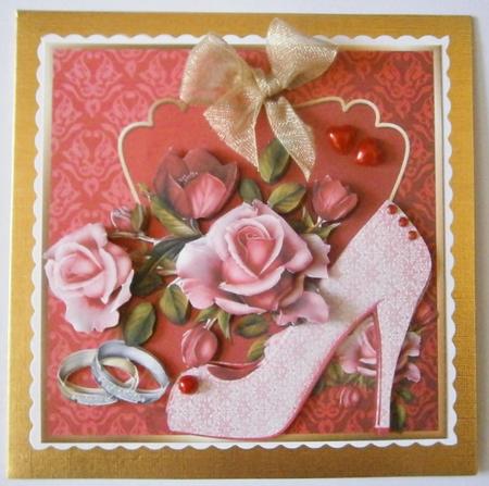 Wedding Card Mini Kit - Ruby Wedding Anniversary by Davina Rundle