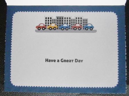 Birthday Cars Large Dl Insert by Davina Rundle