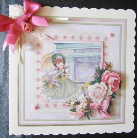Vintage Belle Florists Topper & Decoupage Mini Kit by Davina Rundle